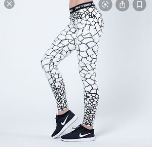 Physiq Apparel NeoLite black white leggings xs